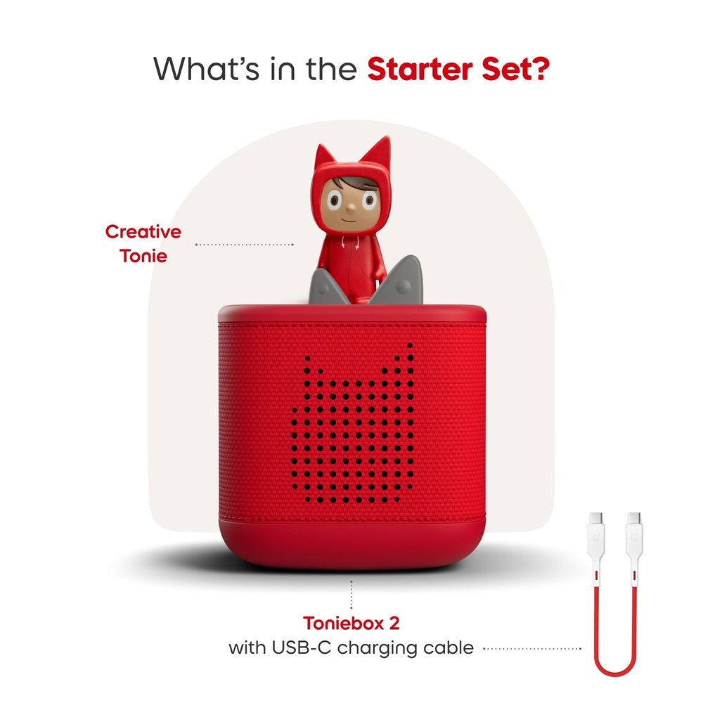 Toniebox 2 and Creative Rubie - Red 3
