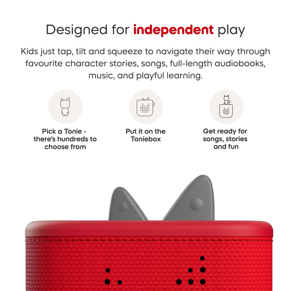 Toniebox 2 and Creative Rubie - Red 6