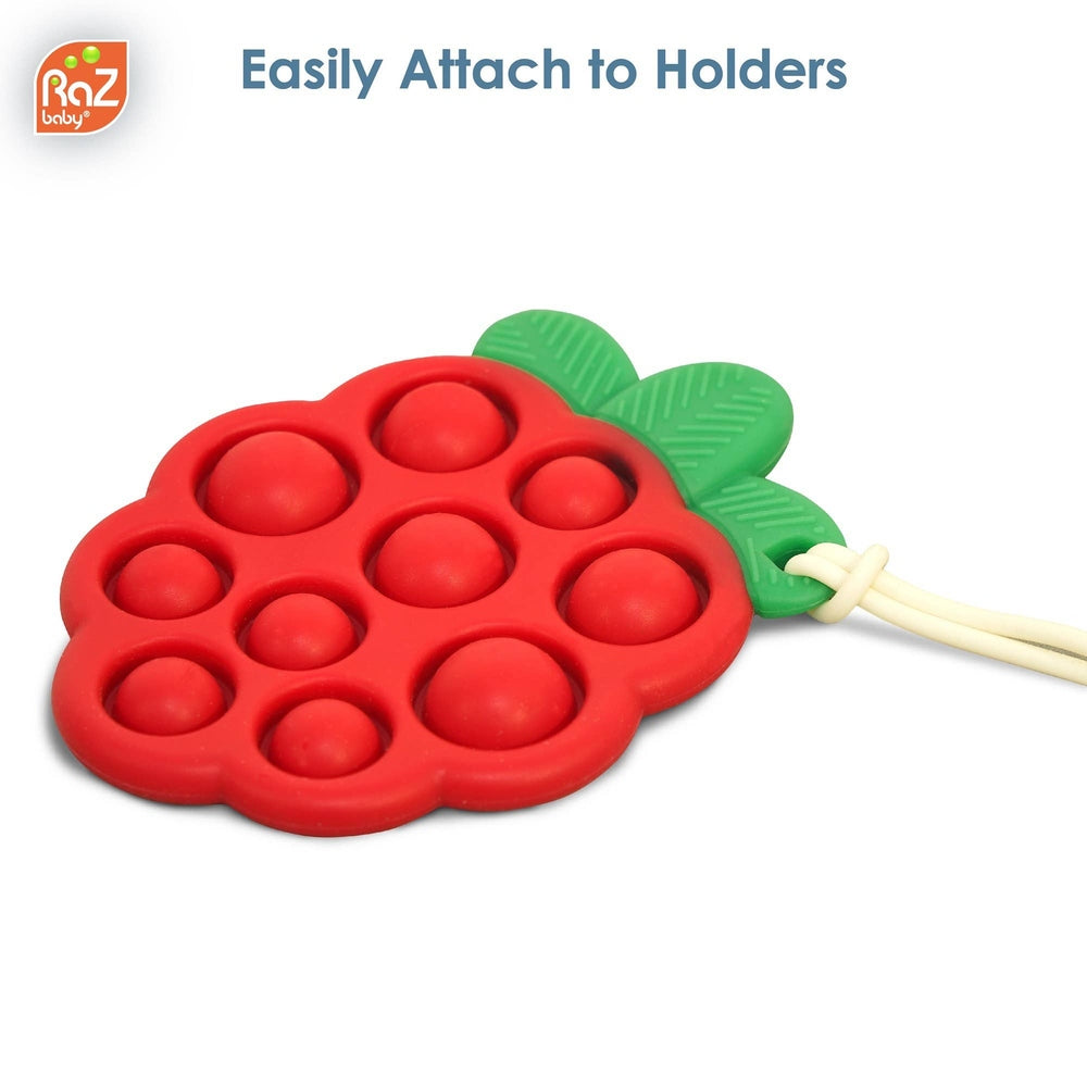 RAZBERRY POP TEETHER RED ON 12 UNIT CLIP STRIP 3