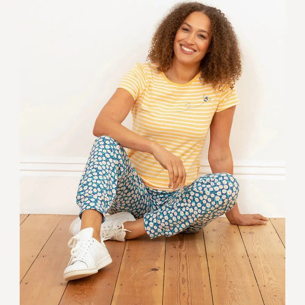 Kite Tarrant Jersey Top Yellow Bee Stripe