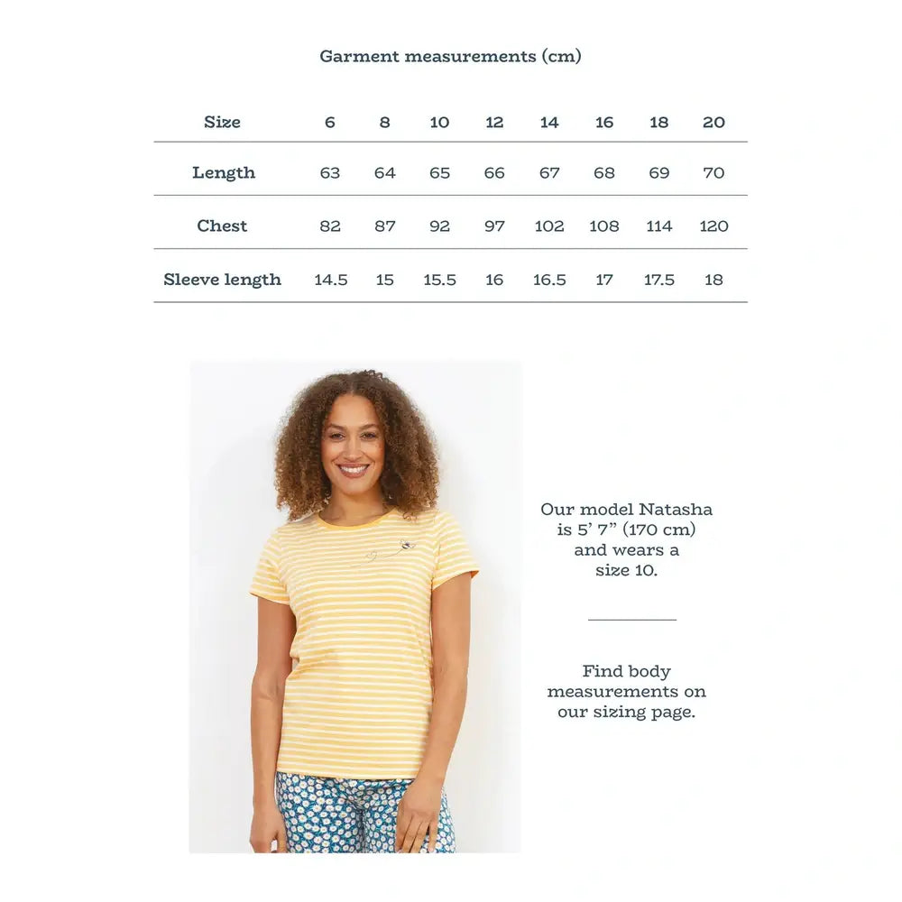 Kite Tarrant Jersey Top Yellow Bee Stripe