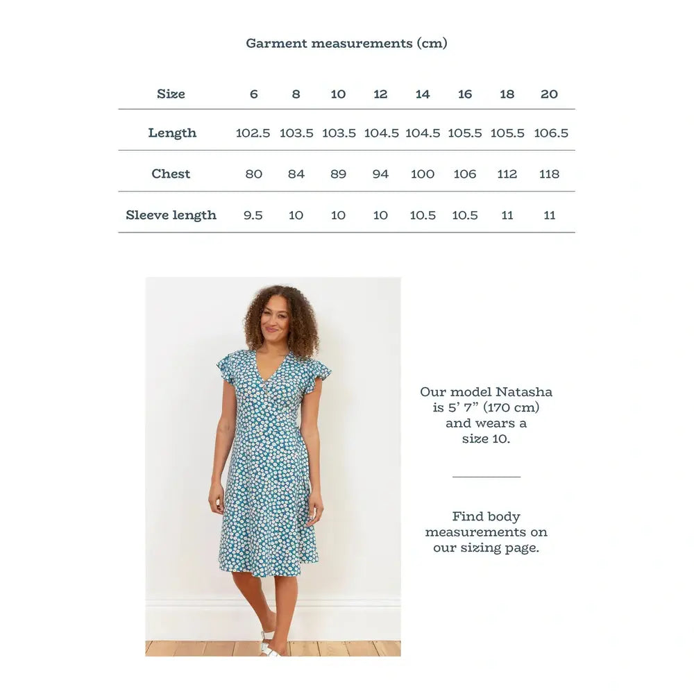 Kite Highcliffe Jersey Wrap Dress Daisy