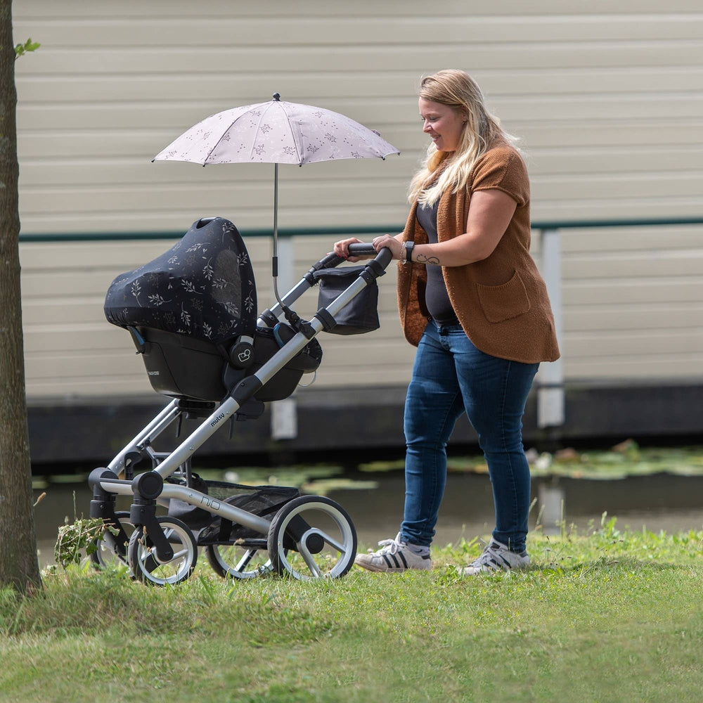Dooky Stroller Parasol - Romantic Leaves Beige 3