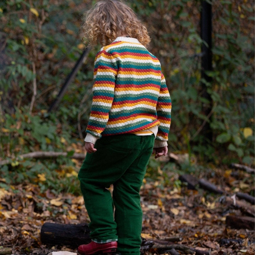 From One To Another Honeycomb Rainbow Snuggly Knitted Jumper 6