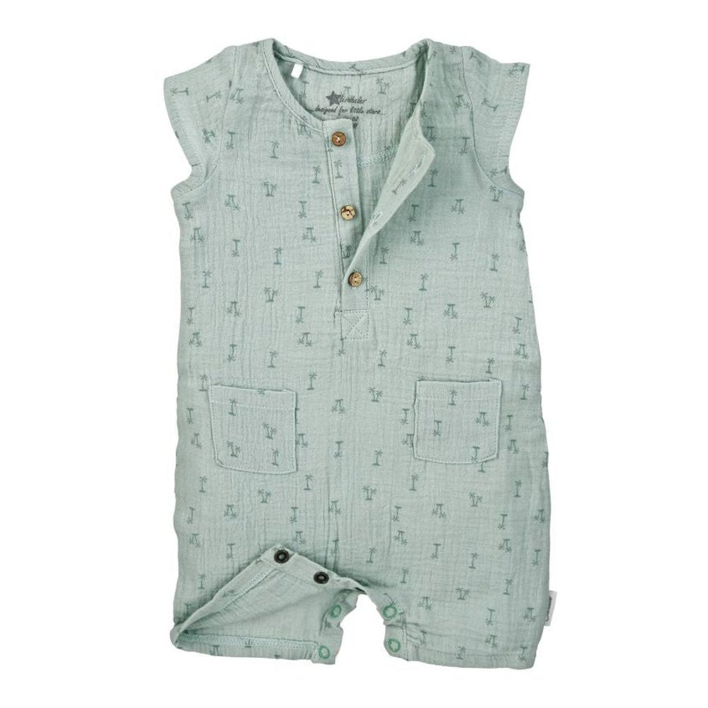 Sterntaler Pocket Muslin Playsuit - Palm