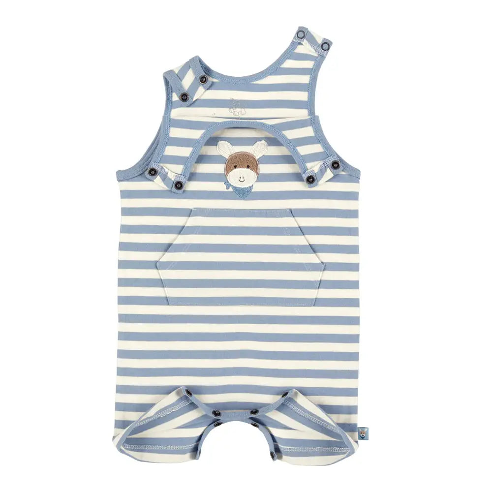 Sterntaler Organic Short Dungarees - Blue 