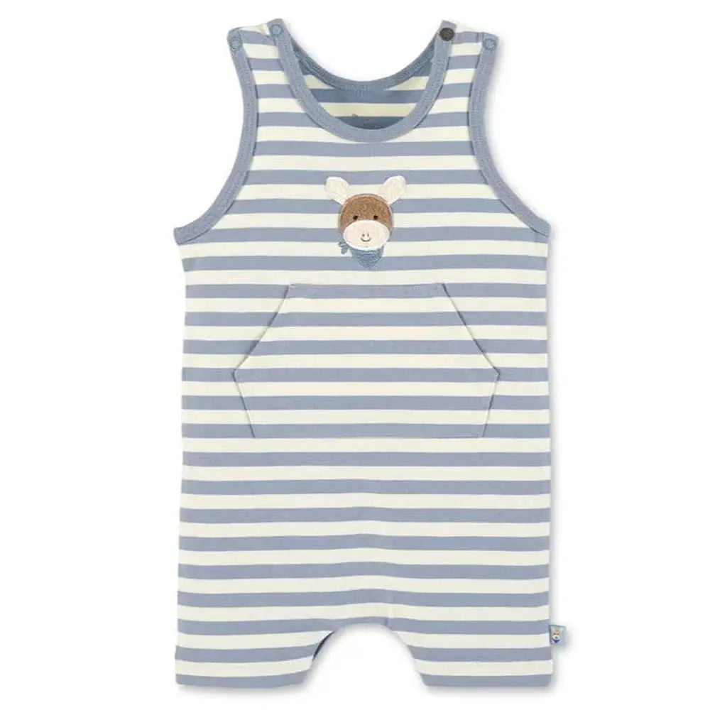 Sterntaler Organic Short Dungarees - Blue 