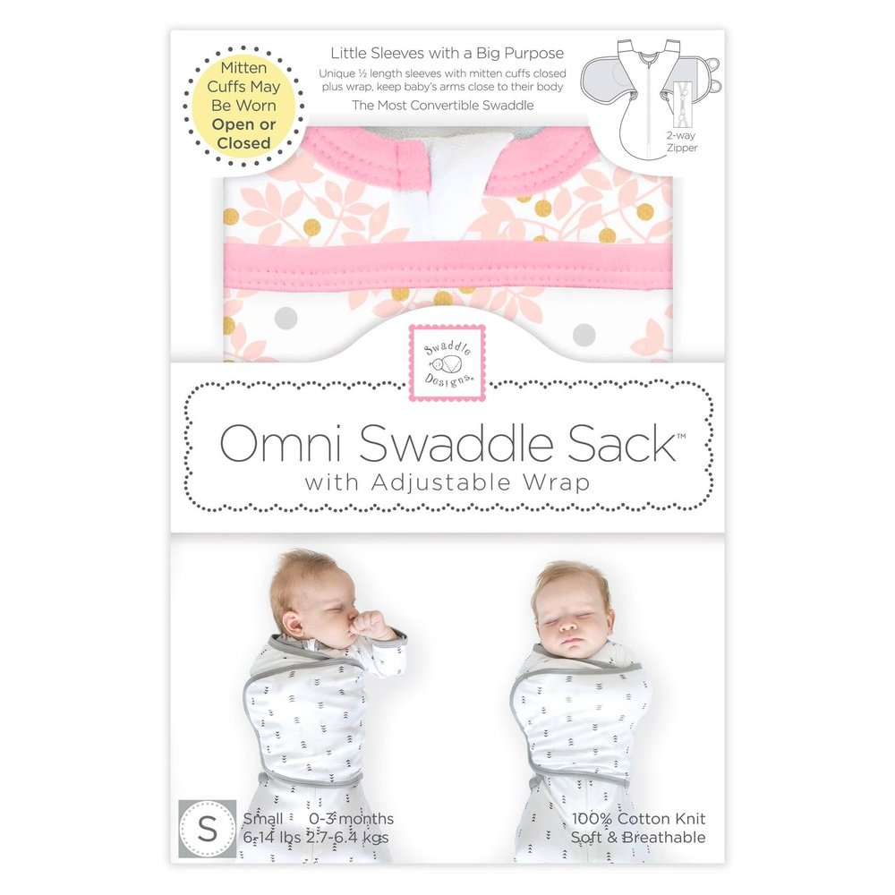 SwaddleDesigns Omni Swaddle Sack - Heavenly Floral 