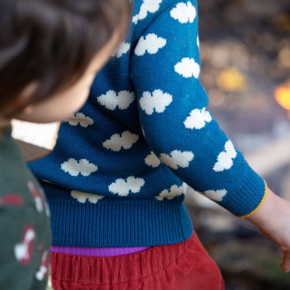 From One To Another Teal Cloud Snuggly Knitted Jumper 2