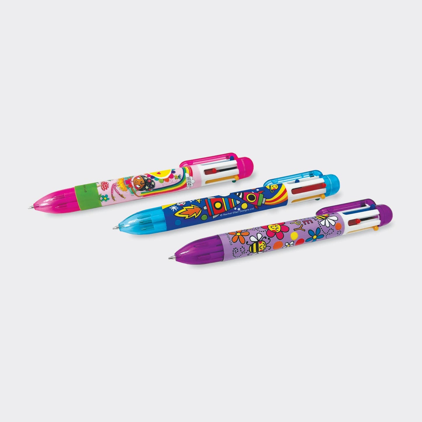 6 Colour Pen - Various Designs 4