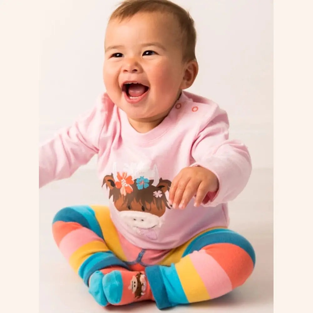 Blade & Rose Bonnie Highland Cow Applique Top