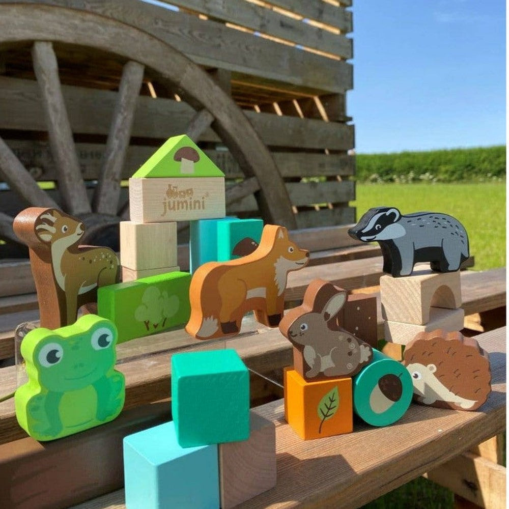 JUMINI Woodland 50pcs Building Block Set in tub 2