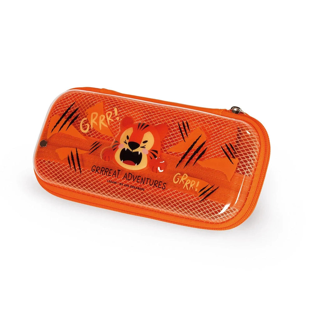 Tiger Rigid Transparent Pencil Case - WonderWow 1