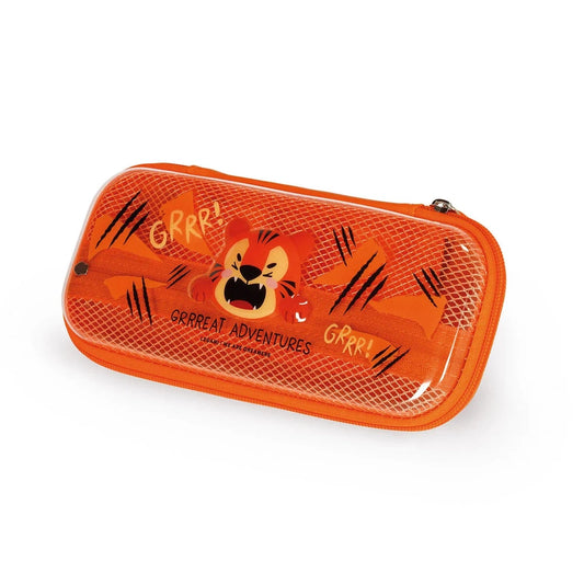 Tiger Rigid Transparent Pencil Case - WonderWow 1