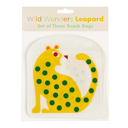 Snack bags set of 3 - Leopard 1