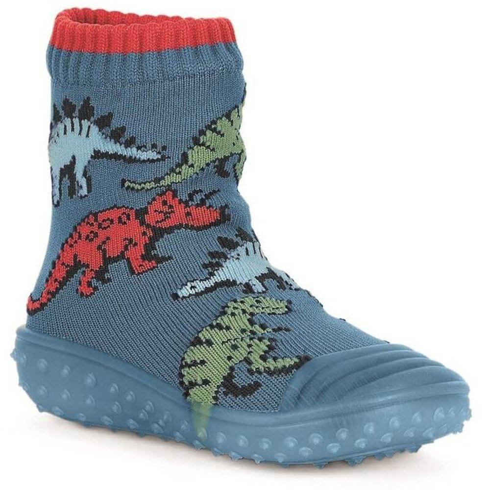 Sterntaler Calzini Avventura Dino – Con Suola In Gomma E Motivo Dinosauro – Taglia 26, Colore Blu Reale