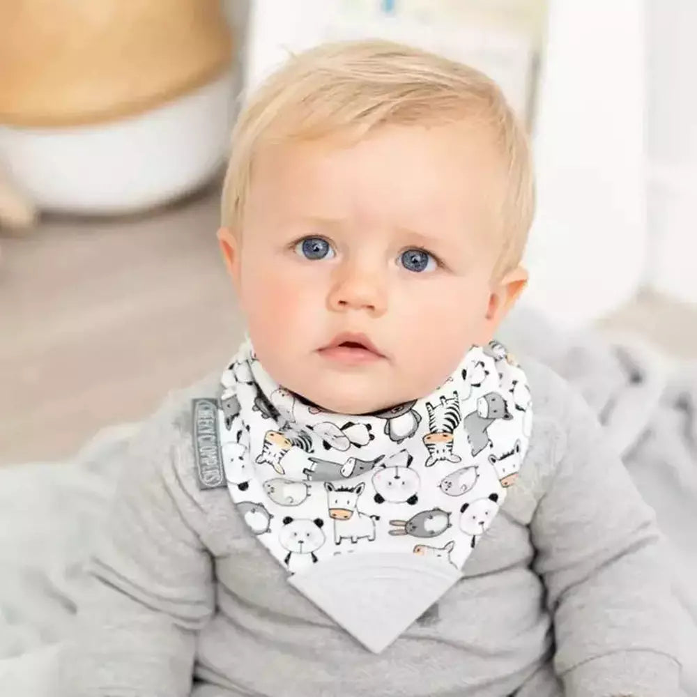 Neckerchew Teething Dribble Bib - Panda Pals 2