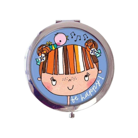 Compact Mirror Be Happy! Girl 1