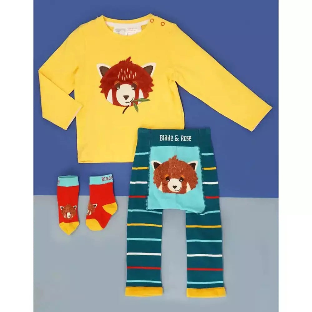 Red Panda Knitted Leggings 2