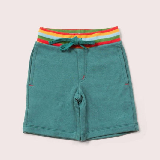 Little Green Radicals Teal Marl Comfy Jogger Shorts