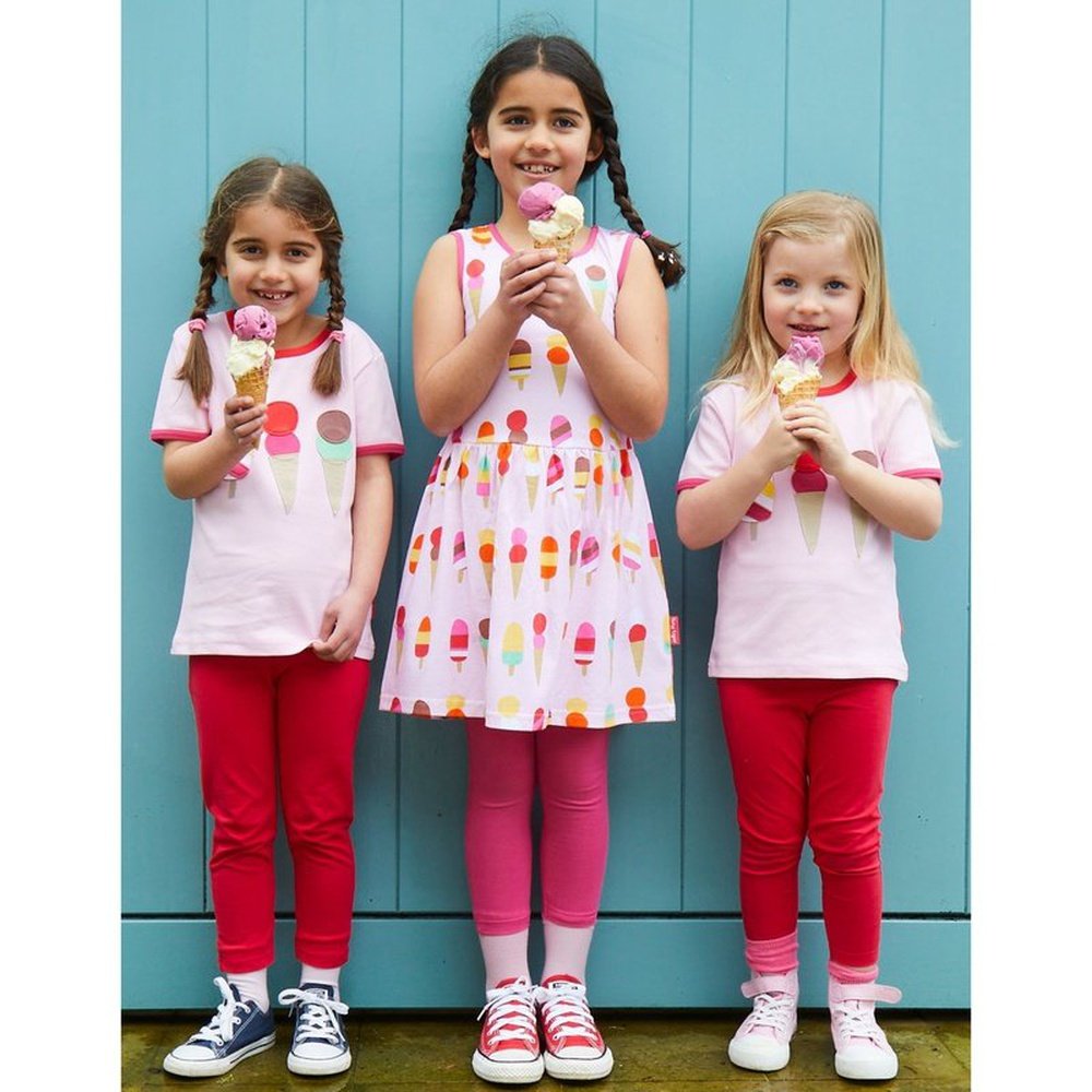 Ice Cream Print Summer Dress 2