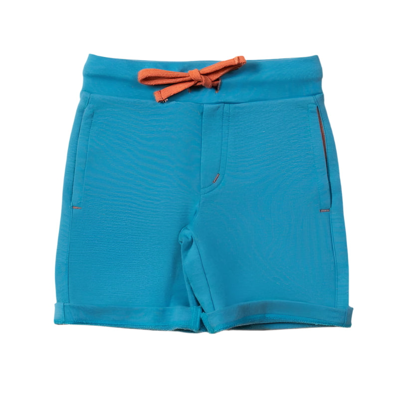 Blue Marl Comfy Jogger Shorts 1