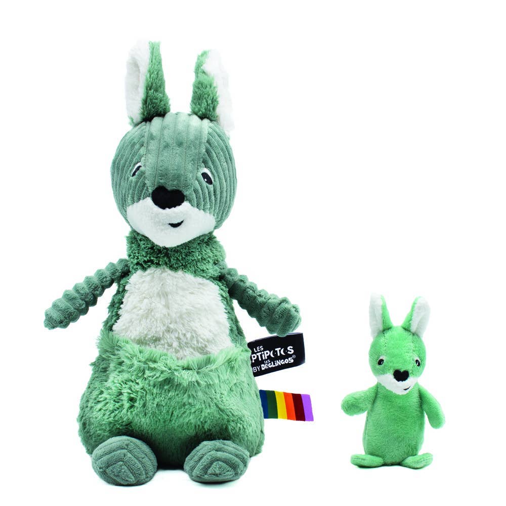 Keith the Kangaroo Mum & Baby Green Plush Toy 2
