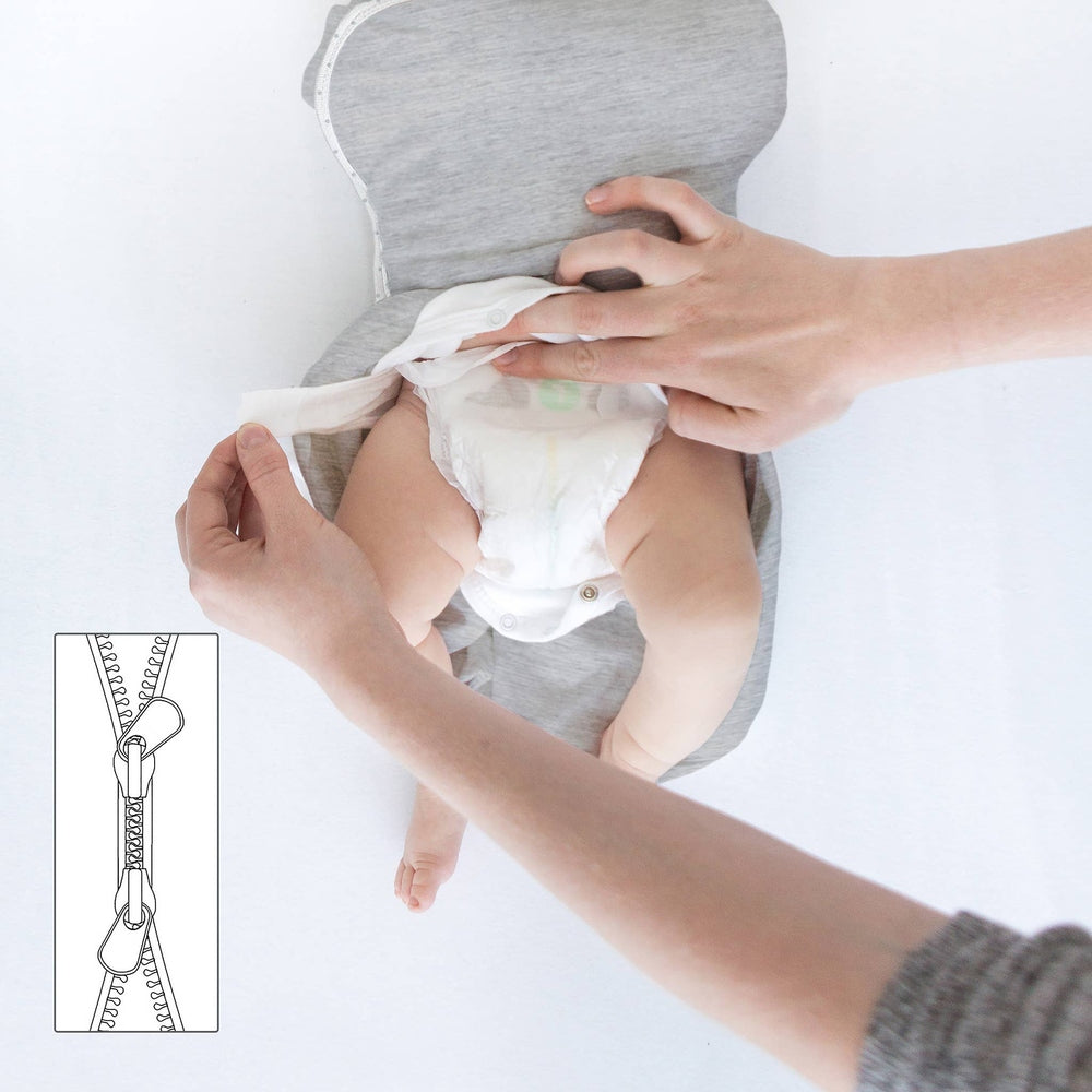 Omni Swaddle Sack, Heathered Teal, Newborn 0-3 Mo 6