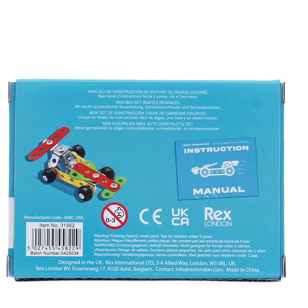 Mini construction kit - Colourful racing car 3