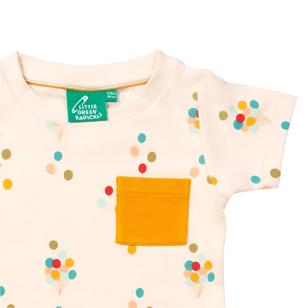 Rainbow Balloons Organic T-Shirt & Jogger Playset 5