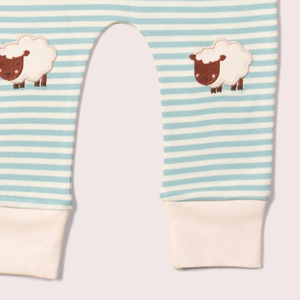 Counting Sheep Knee Patch Striped Joggers 3