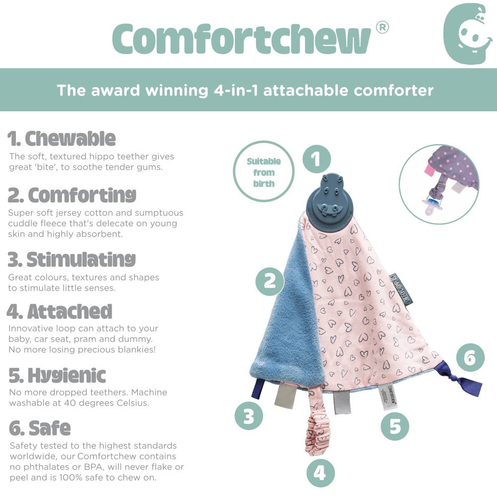 Baby Comforter with Teether - Made with Love 7