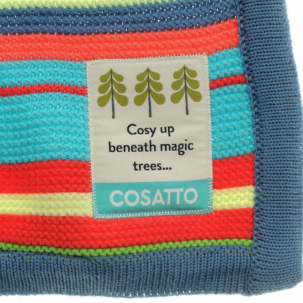 Multi Colour Cosatto Knitted Stripe Blanket 3
