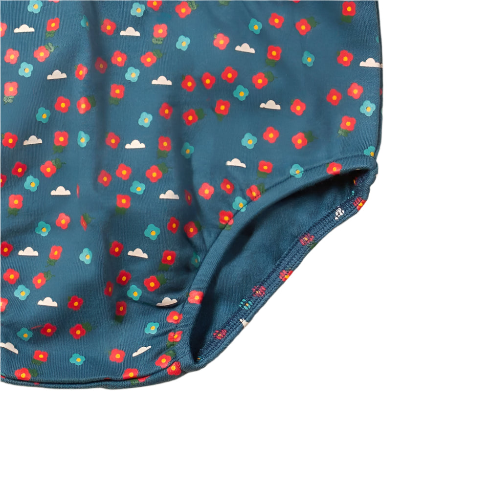 Blue Flowers Easy Peasy Long Sleeve Dress 6