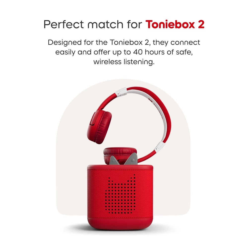 Toniebox 2 Bluetooth Headphones - Sunset Red 7