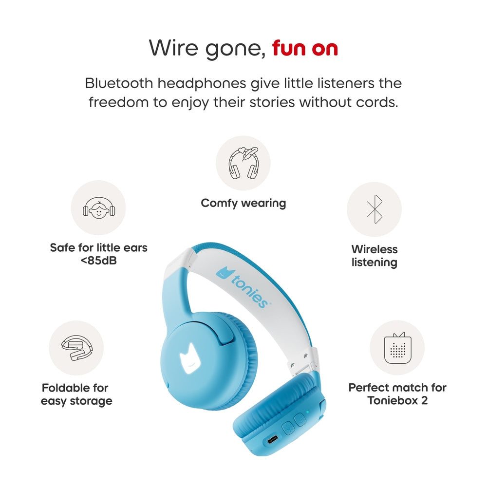 Toniebox 2 Bluetooth Headphones - Sky Blue 3