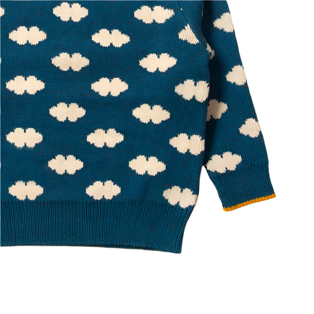 From One To Another Teal Cloud Snuggly Knitted Jumper 5