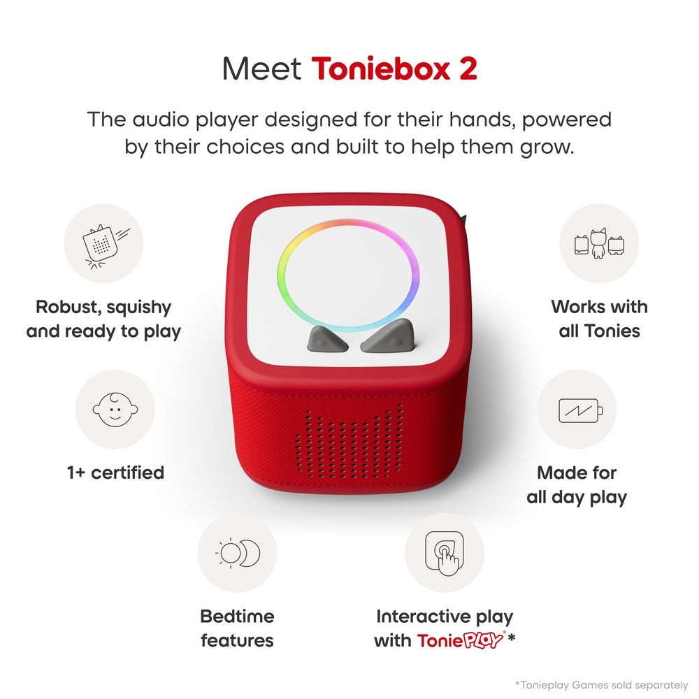 Toniebox 2 and Creative Rubie - Red 4