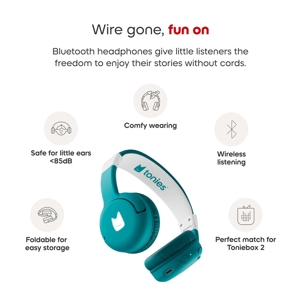 Toniebox 2 Bluetooth Headphones - Tropical Teal 3
