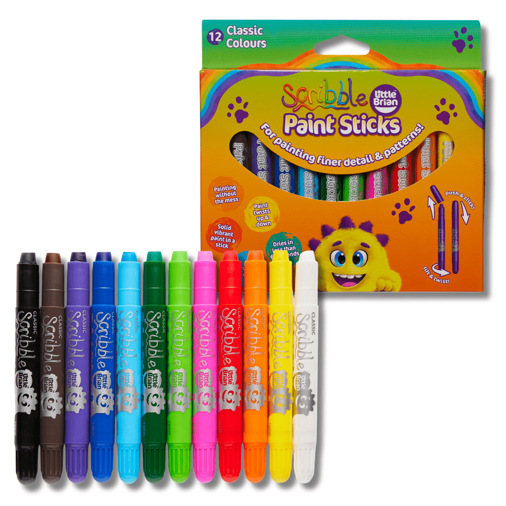 Little Brian Scribble Paint Sticks 12 Pack 1