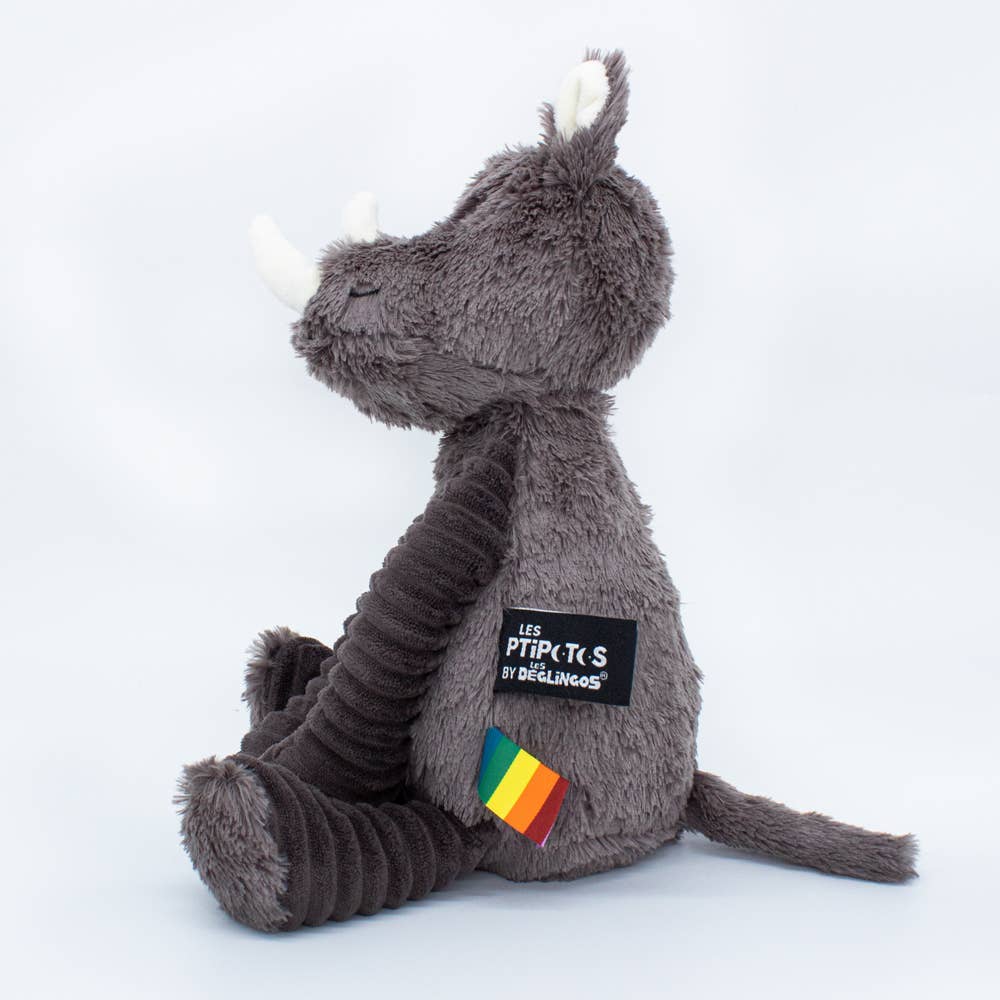 Ronnie the Rhino Grey Plush Toy 2