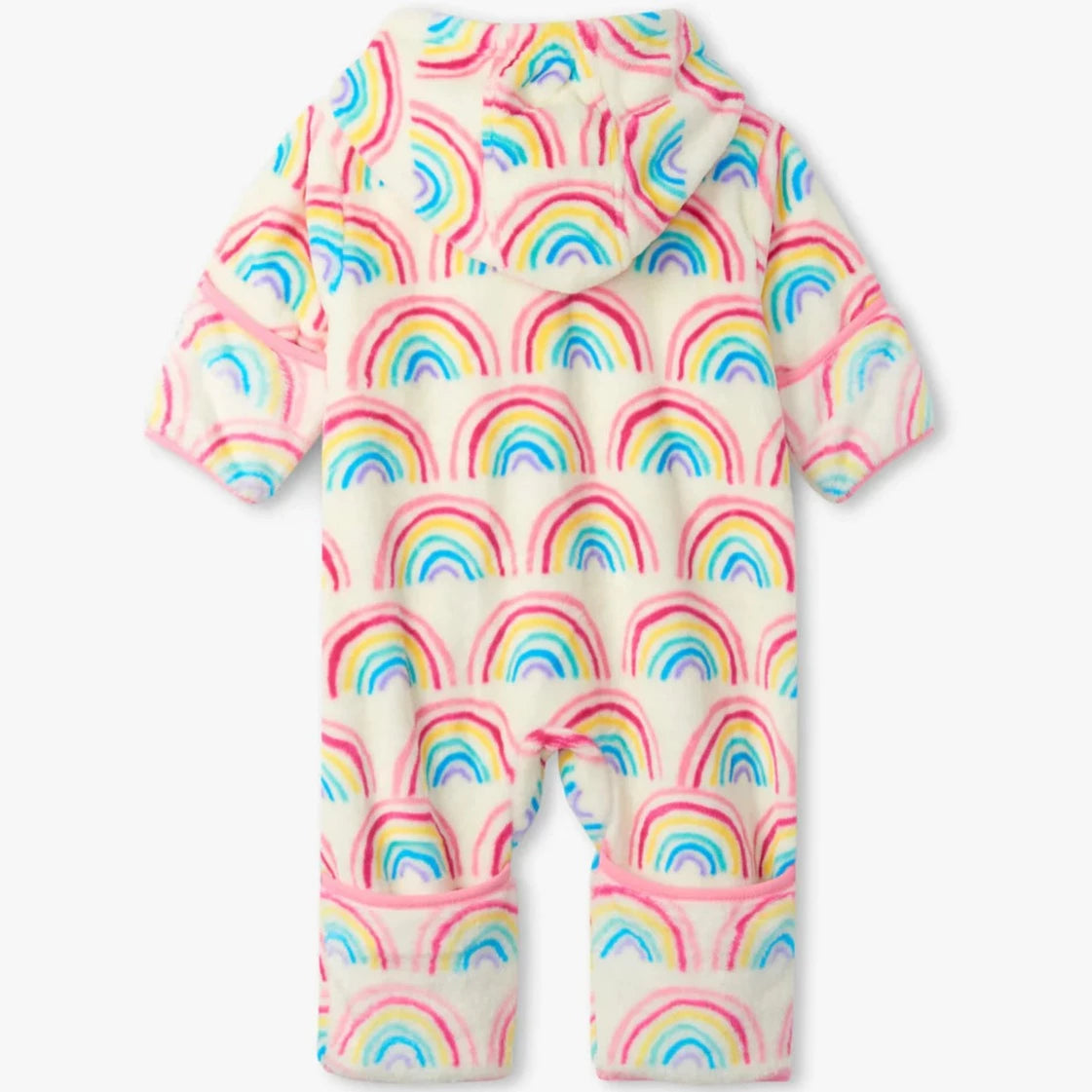 Fuzzy Fleece Baby Bundler - Pretty Rainbows