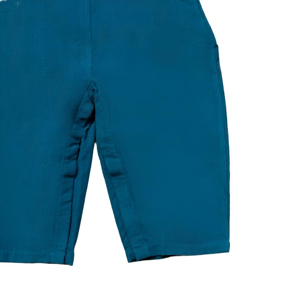 Little Green Radicals Deep Blue Classic Corduroy Dungarees 