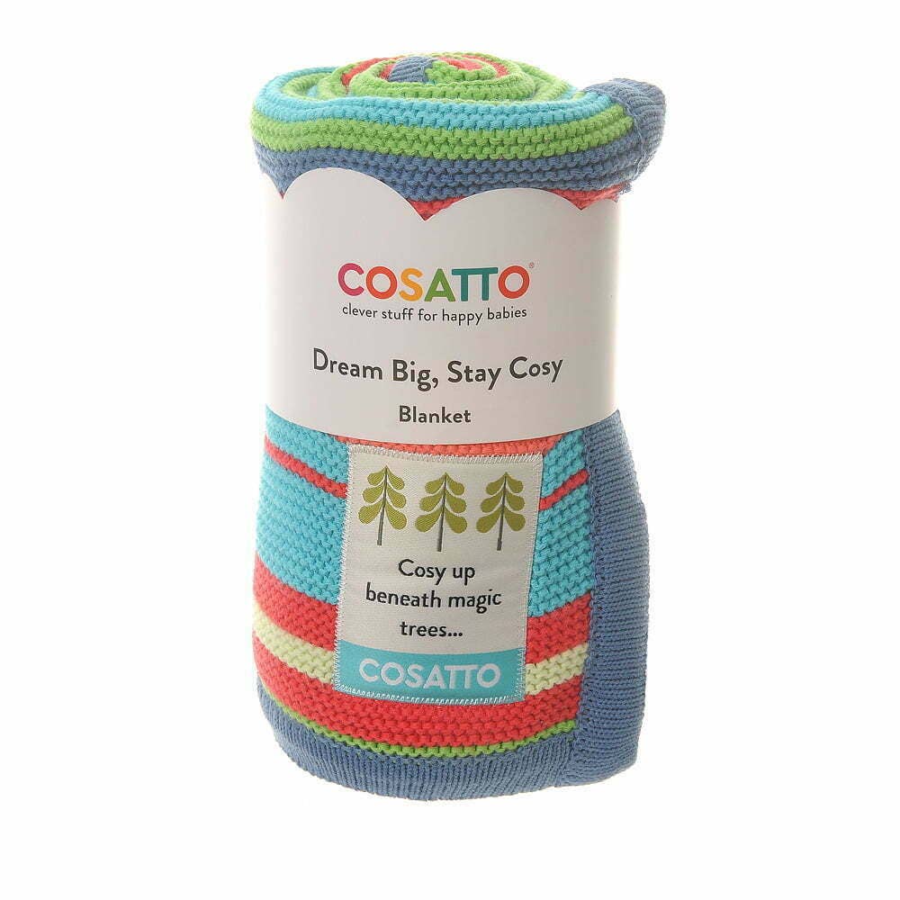 Multi Colour Cosatto Knitted Stripe Blanket 2