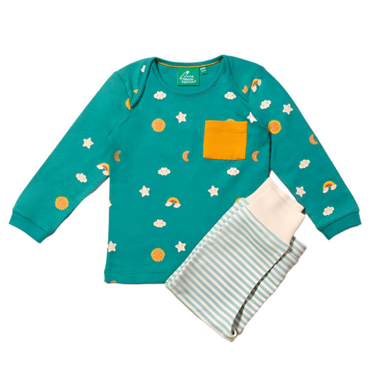 Turquoise Skies Organic T-Shirt & Jogger Playset 1