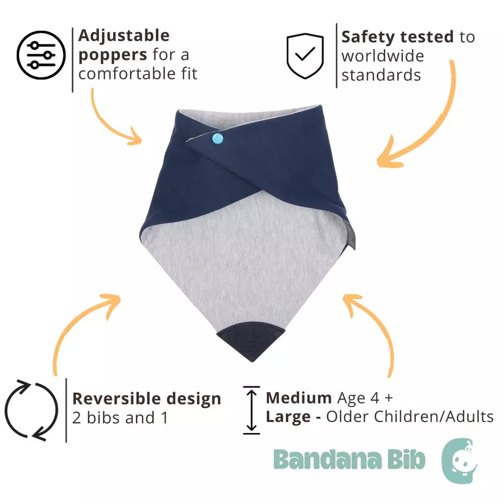 Cheeky Chompers Oral Sensory Neckerchew 4y+ - Navy 