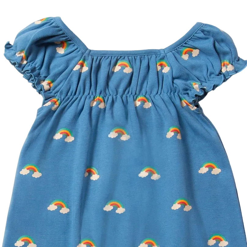 Blue Rainbows Frill Dress 2