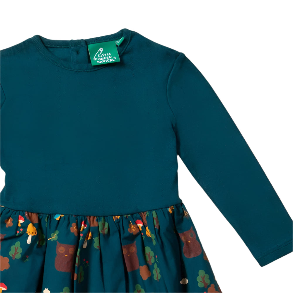 Enchanted Forest Long Sleeve Twirler Dress 3