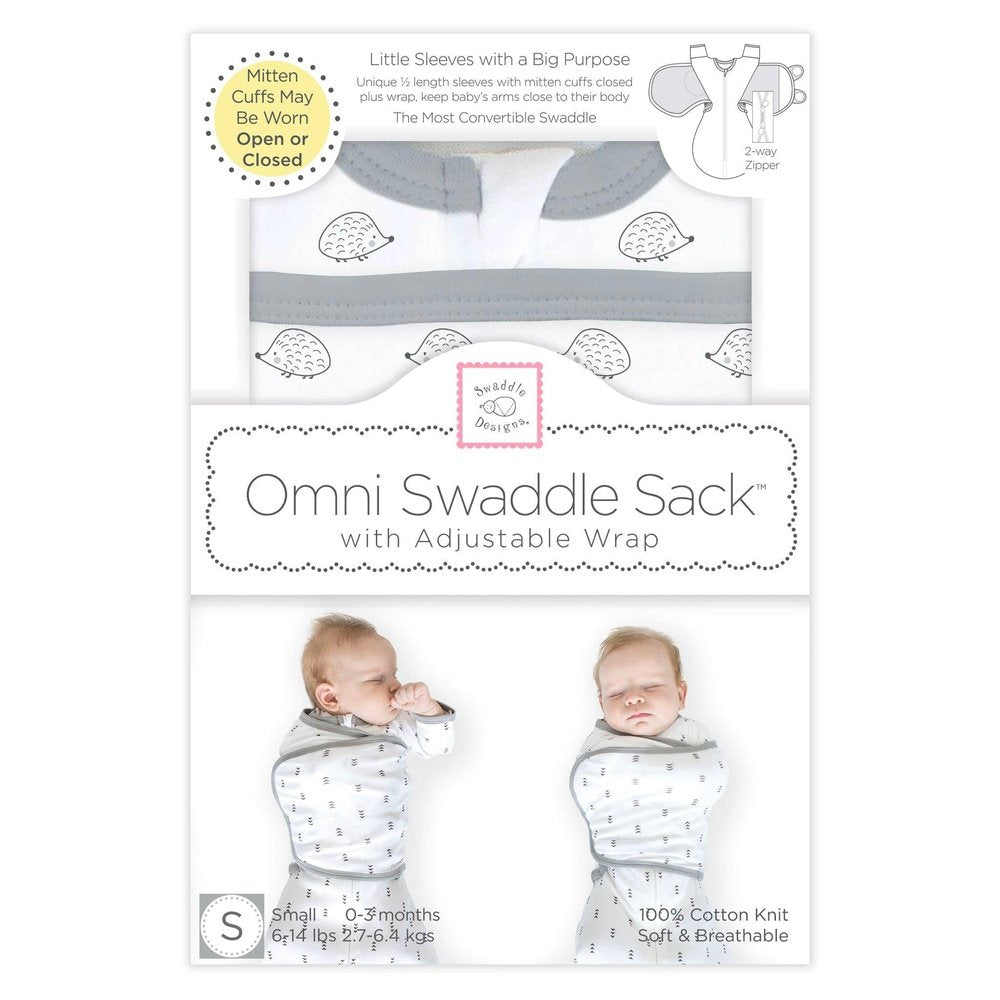 SwaddleDesigns Omni Swaddle Sack - Hedgehogs 