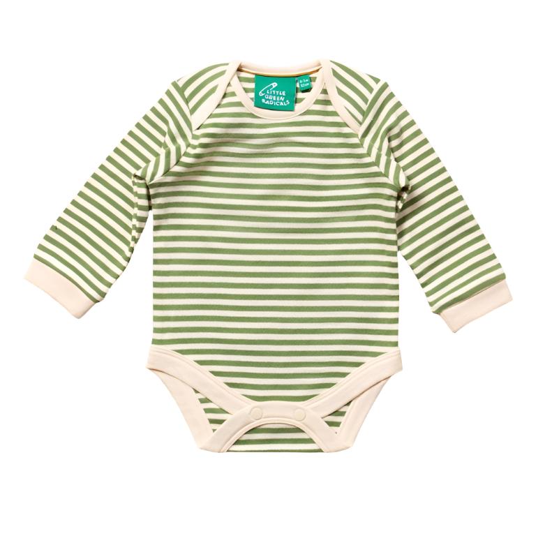 Little Green Radicals Pink Flowers Organic Baby Bodysuit Set - 2 Pack 